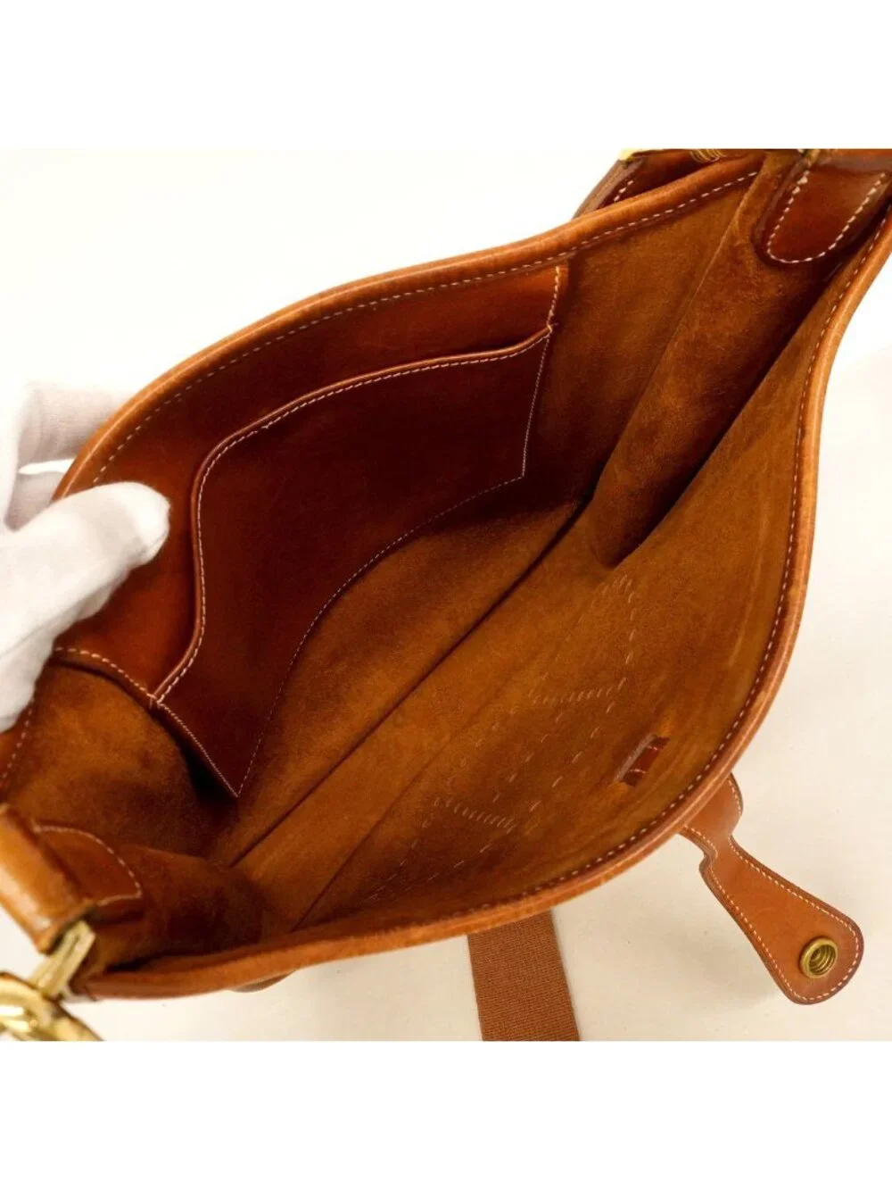Hermes Shoulder Bag Evelyne Barenia Fauve Gold